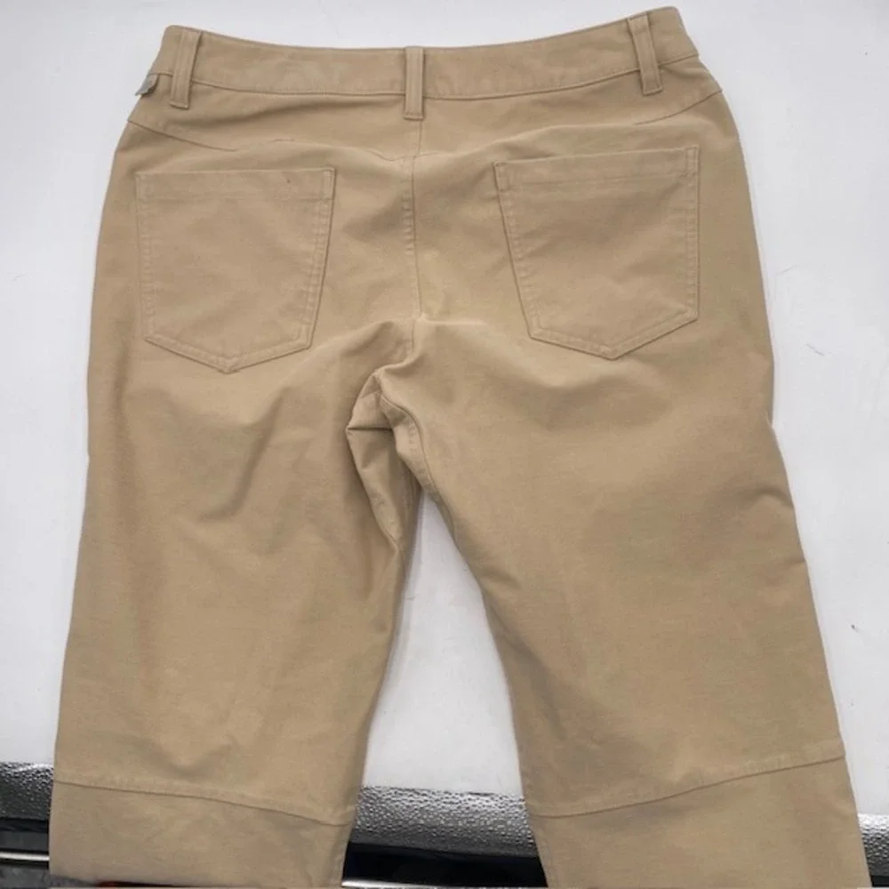 Lululemon ABC Pant Classic Warpstreme Chino Mens 32x33 Tan Khaki 5-Pocket Travel